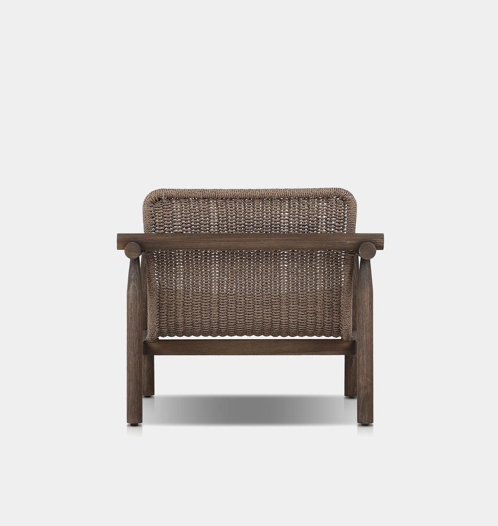 Dume Outdoor Lounge Chair Dark Woven