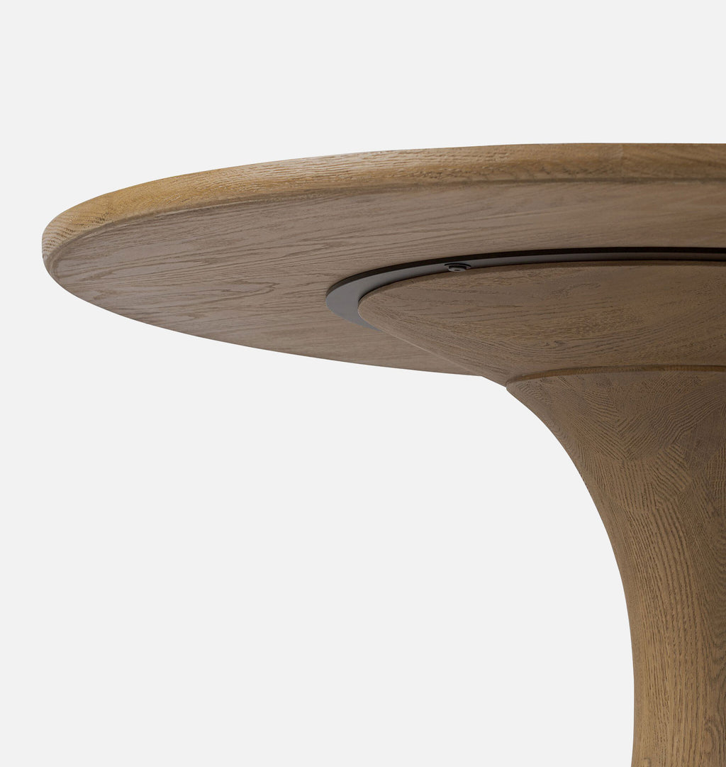 Eastman Round Dining Table 48' Light Oak