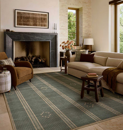 Archibald ACB-04 Lagoon / Natural Rug