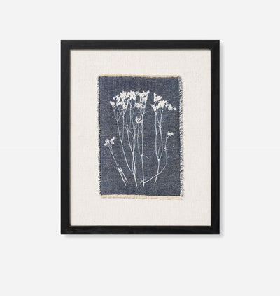 Fernando Blue / Ivory 18" x 22" Wall Art