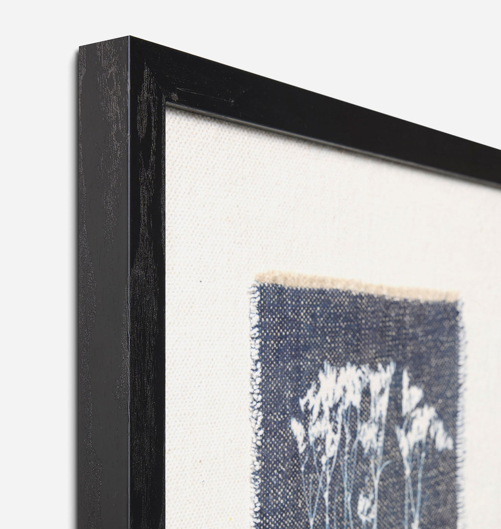 Fernando Blue / Ivory 18" x 22" Wall Art