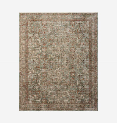 Ethel ETH-02 Lagoon / Brick Rug