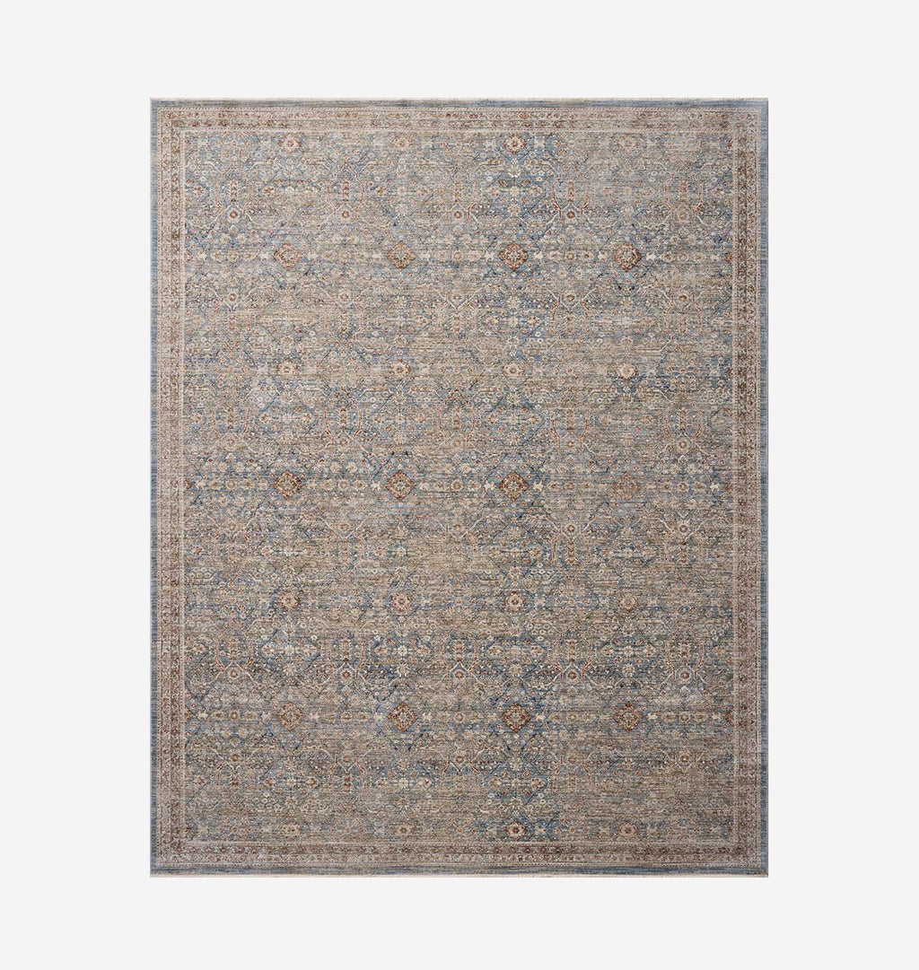 Ethel ETH-04 Sky / Brick Rug