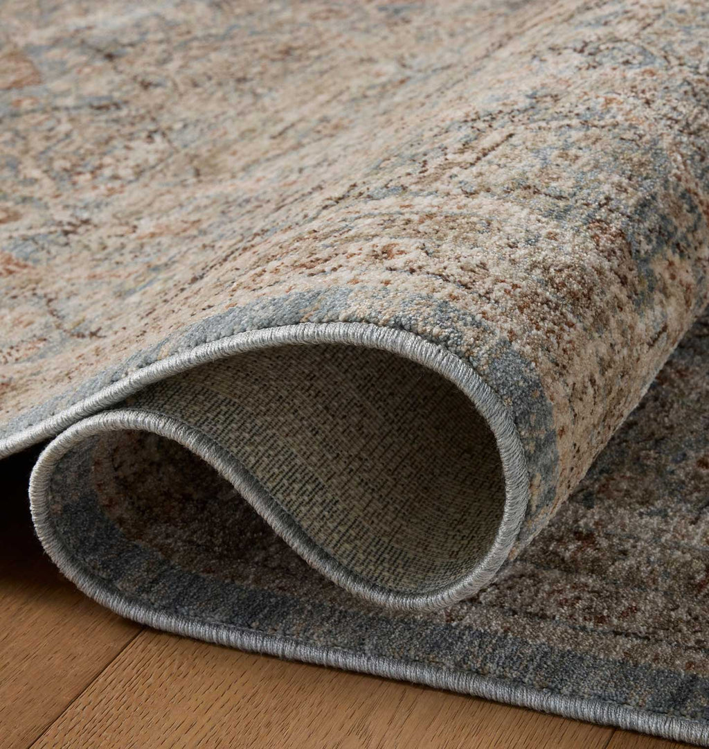 Ethel ETH-04 Sky / Brick Rug