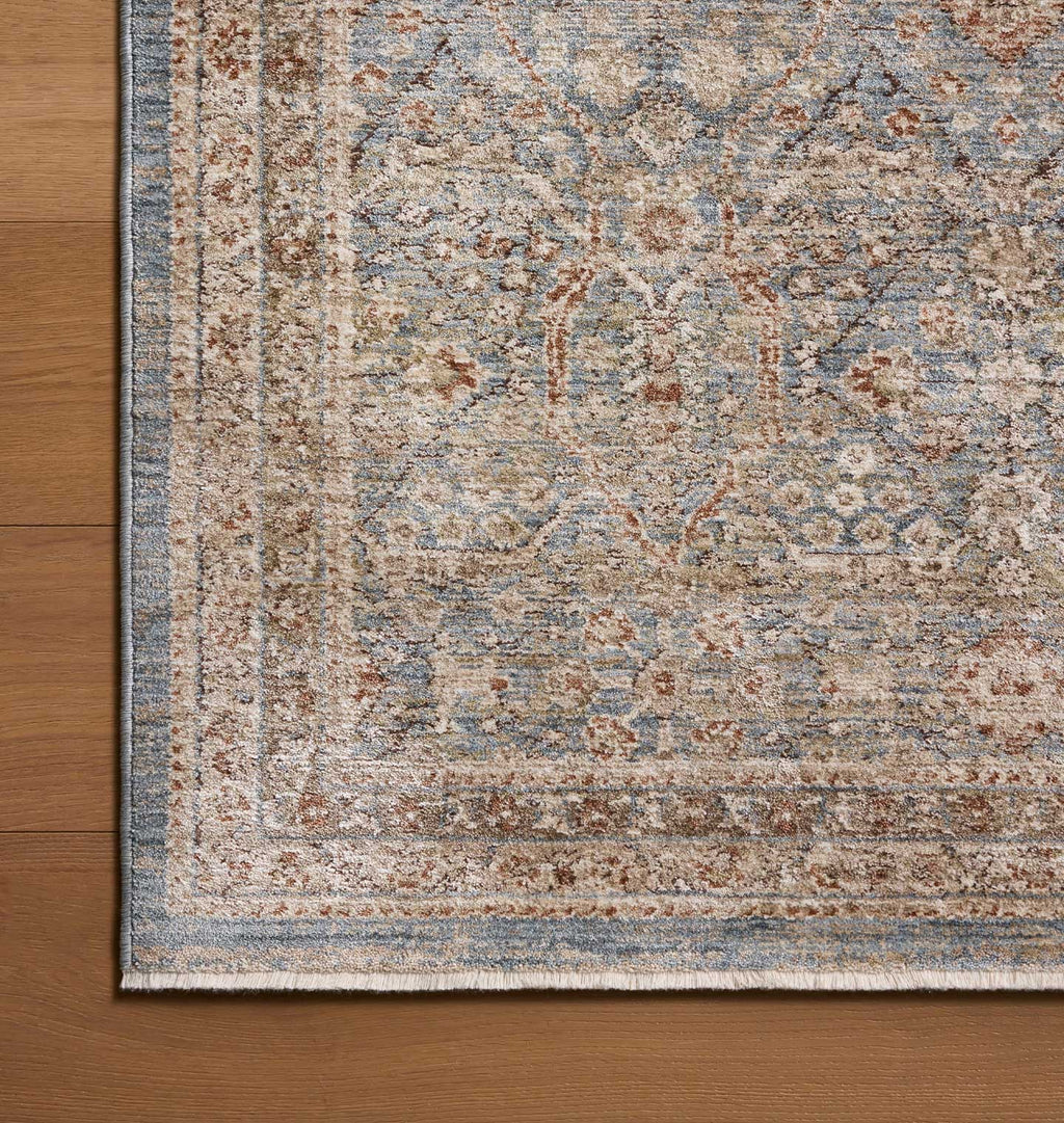 Ethel ETH-04 Sky / Brick Rug