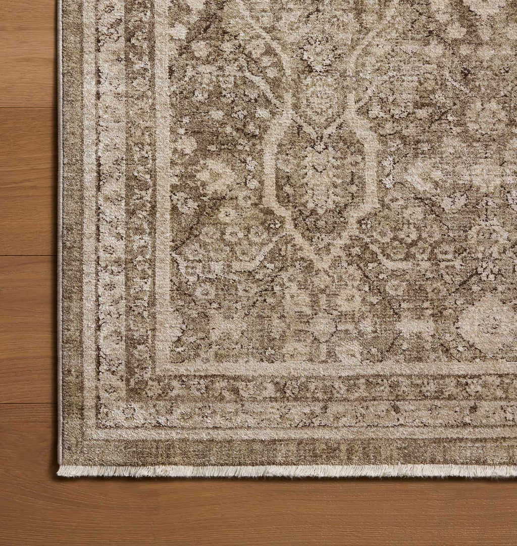 Ethel ETH-05 Olive / Natural Rug