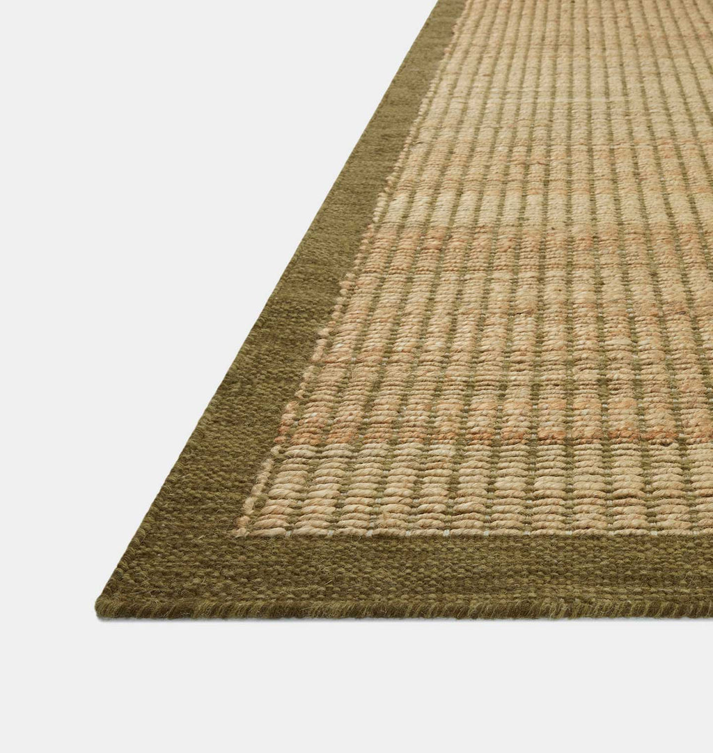 Lilah Natural / Olive 18" x 18" Sample