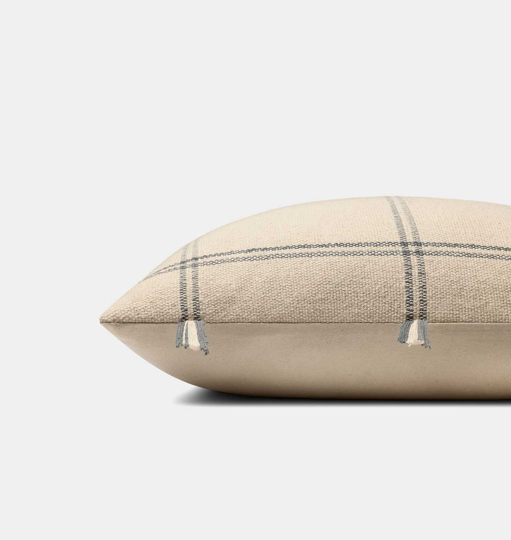 Lainey 24'' x 24'' Pillow Natural Blue