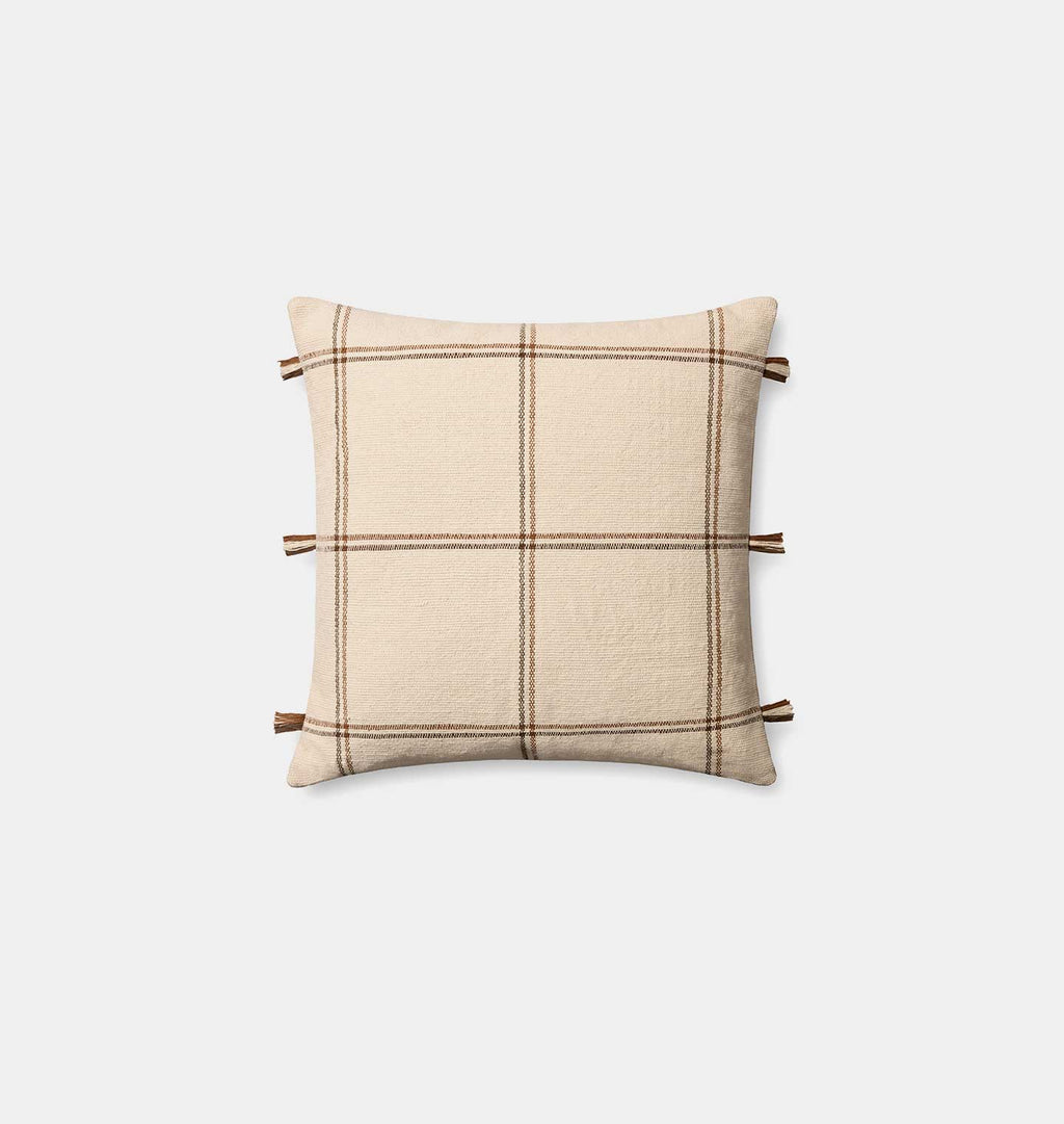 Lainey 24'' x 24'' Pillow Natural Brown