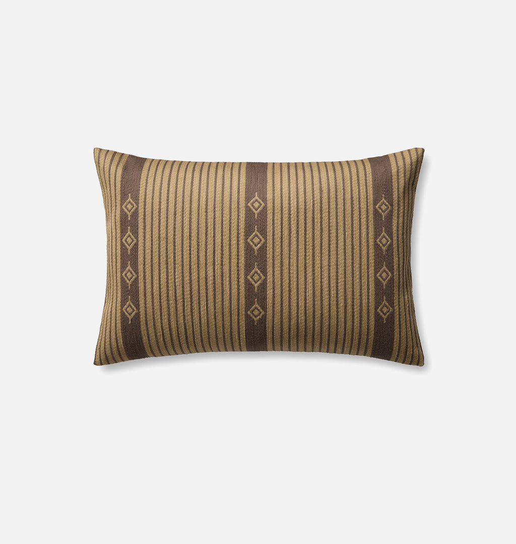 Adamor Natural / Brown 13" x 31" Pillow
