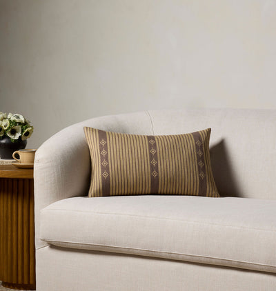 Adamor Natural / Brown 13" x 31" Pillow