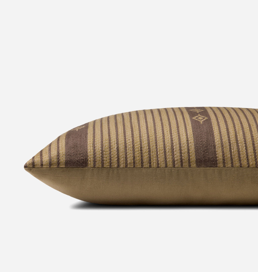 Adamor Natural / Brown 13" x 31" Pillow