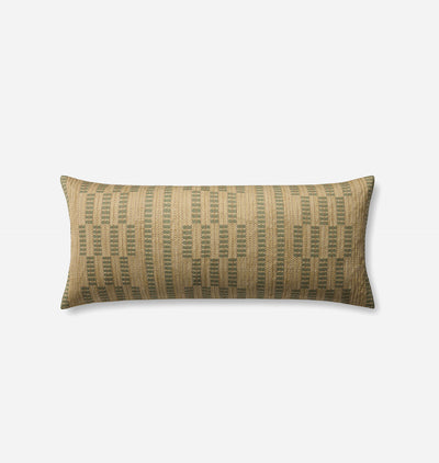 Alcamo Natural / Green 13'' x 35'' Pillow