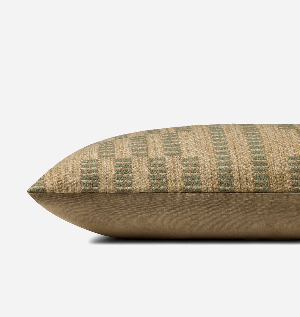 Alcamo Natural / Green 13'' x 35'' Pillow