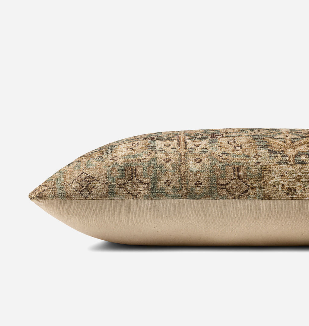 Lombard Blue / Brown Pillow