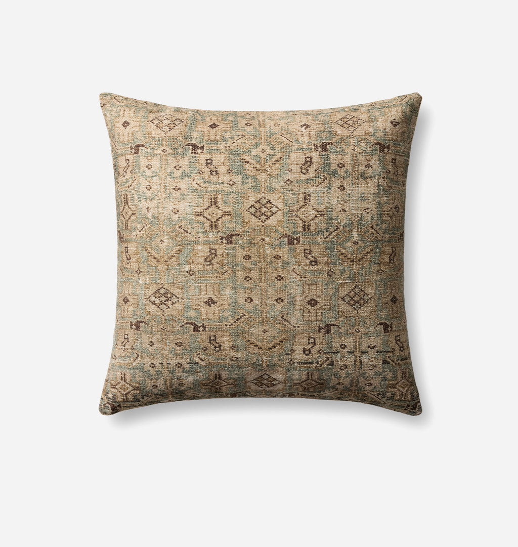 Lombard Blue / Brown Pillow
