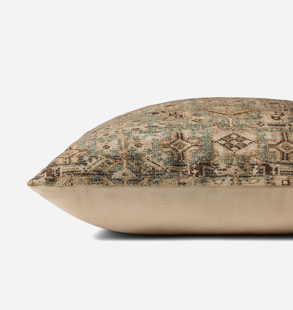 Lombard Blue / Brown Pillow