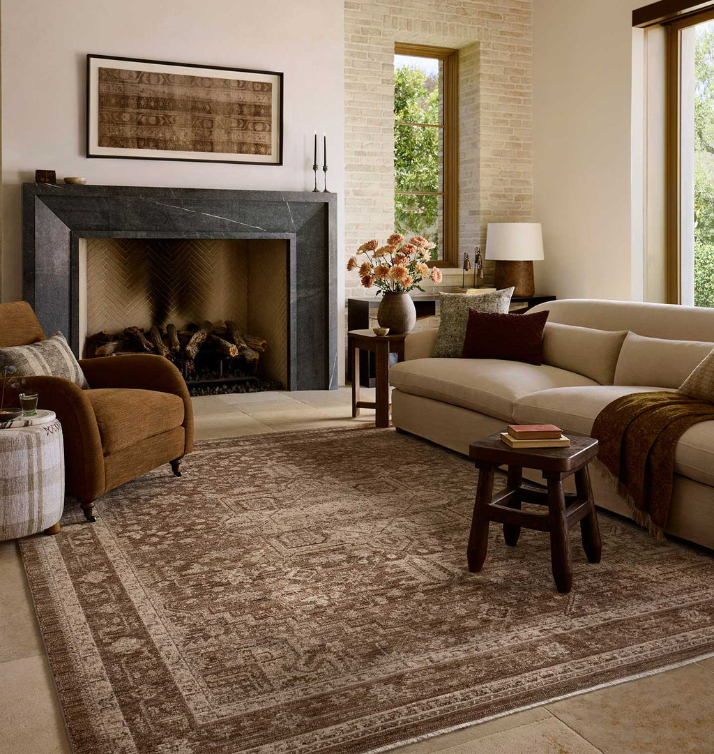 Rutherford RUT-02 Fawn / Natural Rug