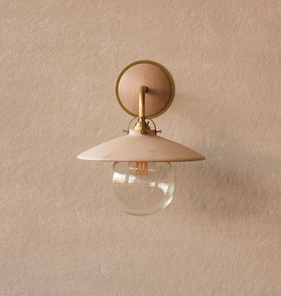 Edmund Wall Sconce Clear Maple
