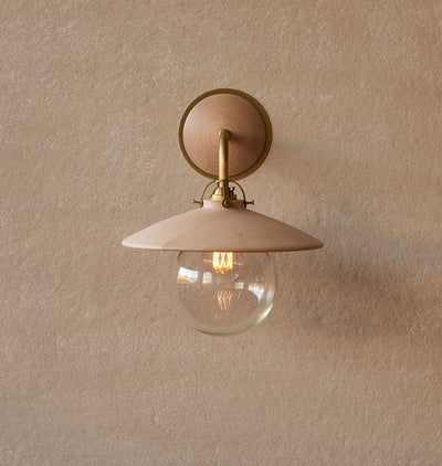 Edmund Wall Sconce Clear Maple