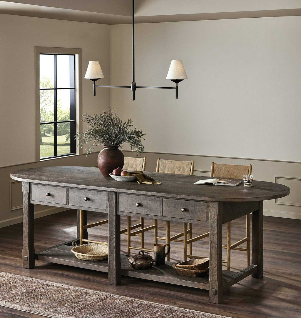 Elise Kitchen Island Hazel Oak