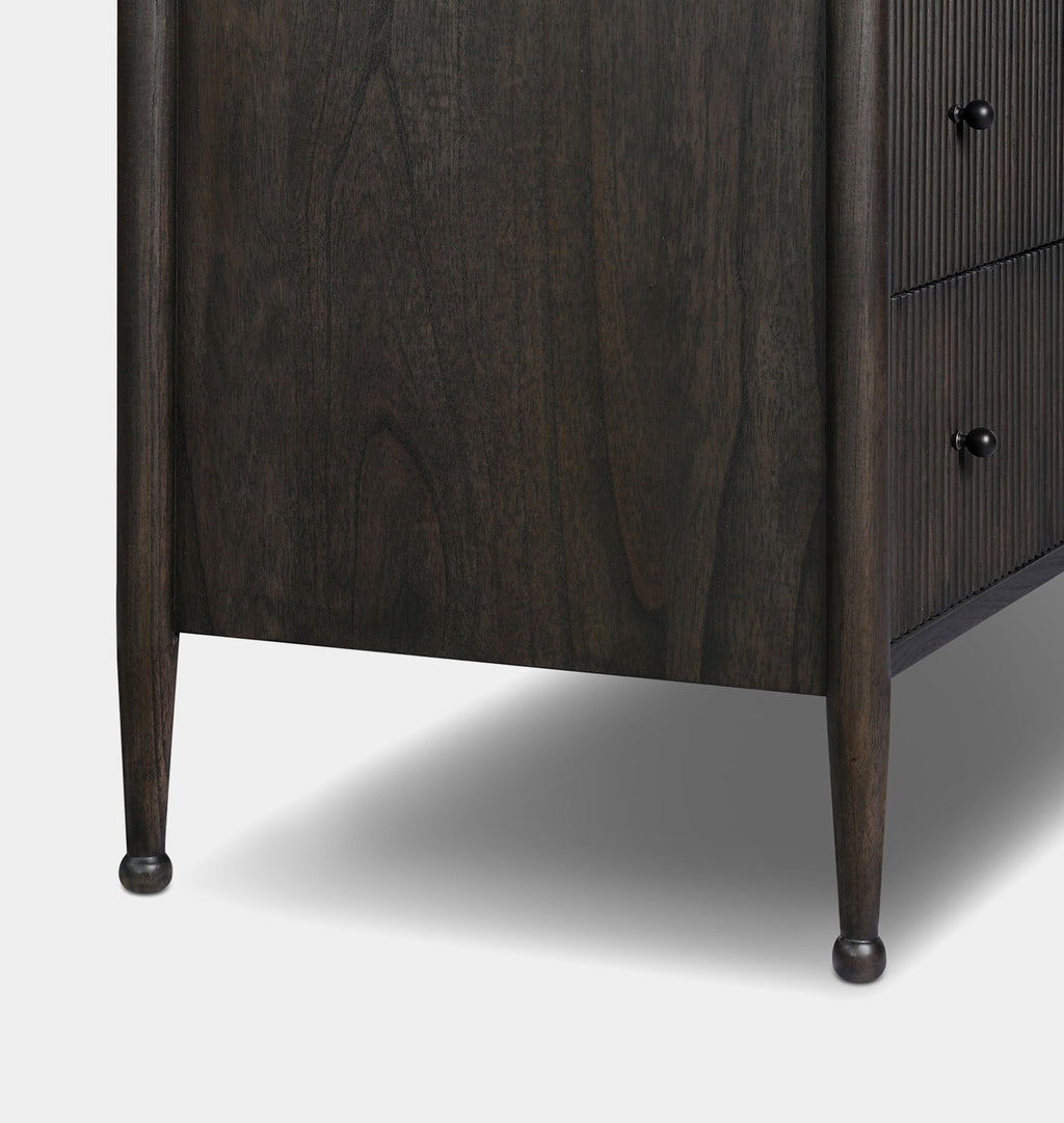Eloise 6 Drawer Dresser Smoked Black Mindi