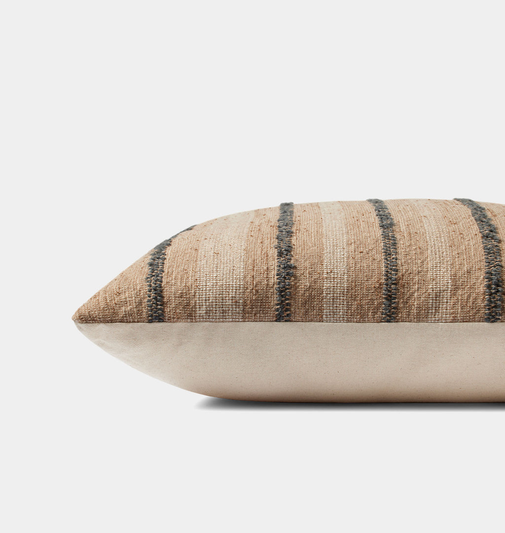 Elowen Pillow 22'' x 22'' Natural / Blue