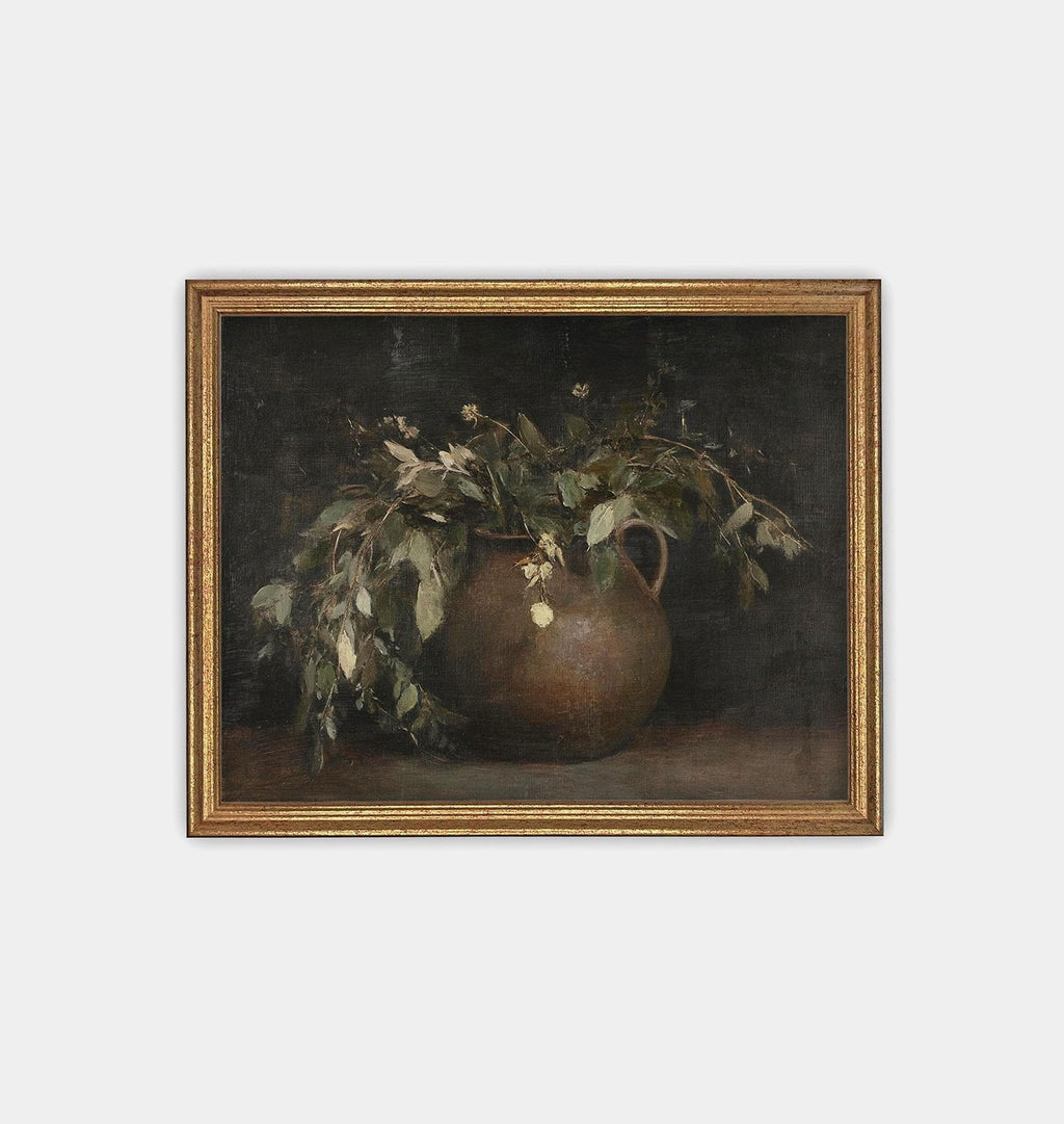 Eucalyptus Still Life Framed Print Gold