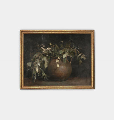 Eucalyptus Still Life Framed Print Gold