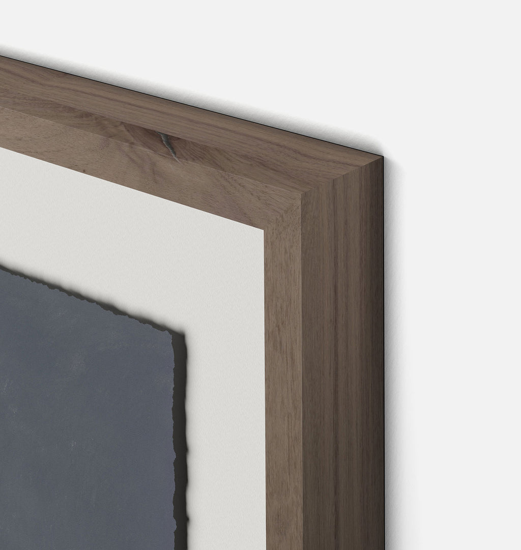 Evening Expanse Framed Print Walnut