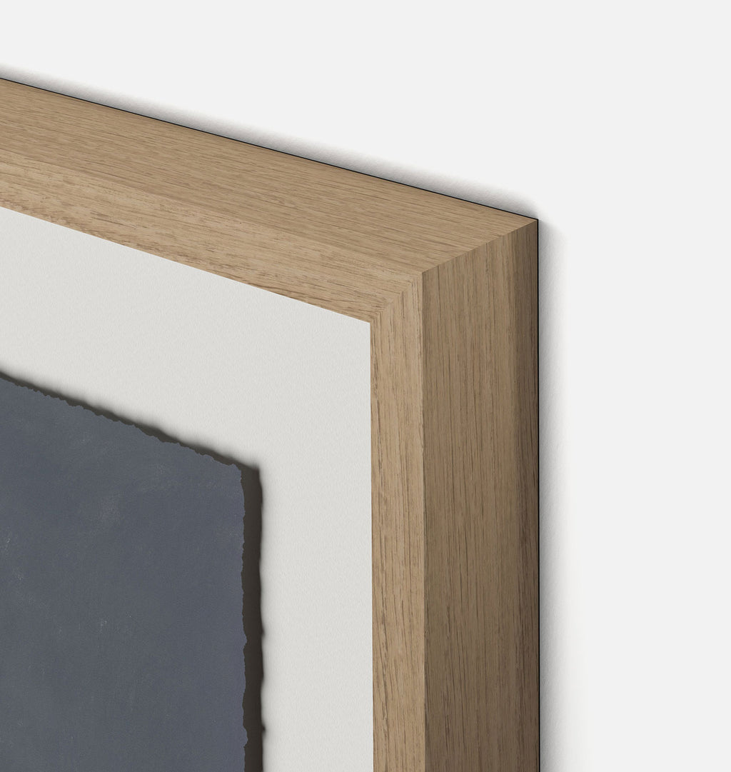 Evening Expanse Framed Print White Oak