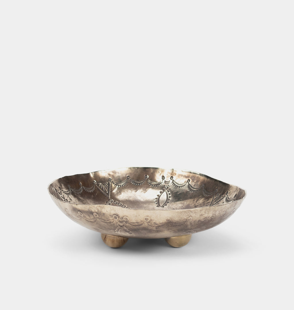 Small Stamped Round Dish