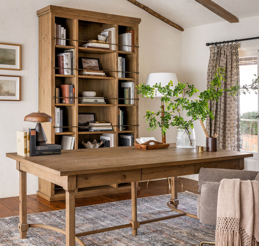 Alistar Brushed Brass Bookcase
