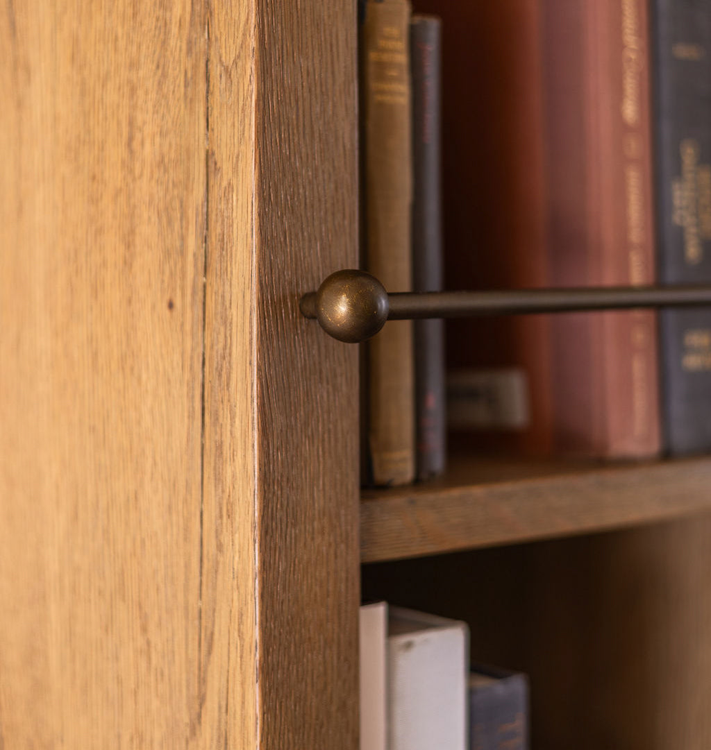 Alistar Brushed Brass Bookcase