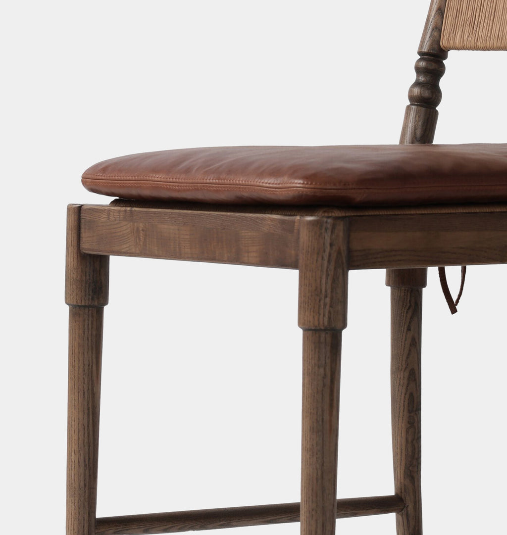 Fayth Counter Stool Dulante Mahogany Cushion