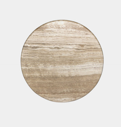 Figueroa Round Travertine Dining Table