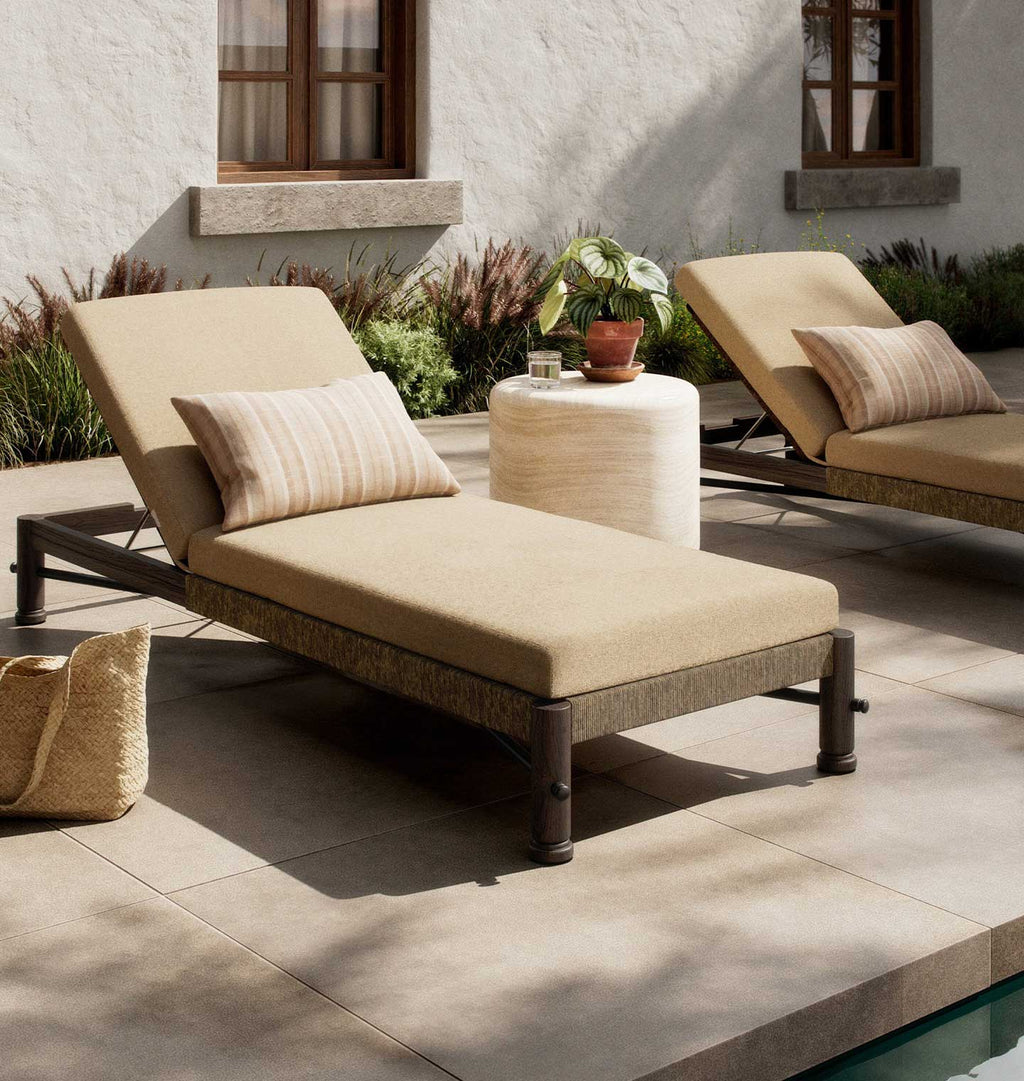Finnegan Outdoor Chaise Alessi Buff