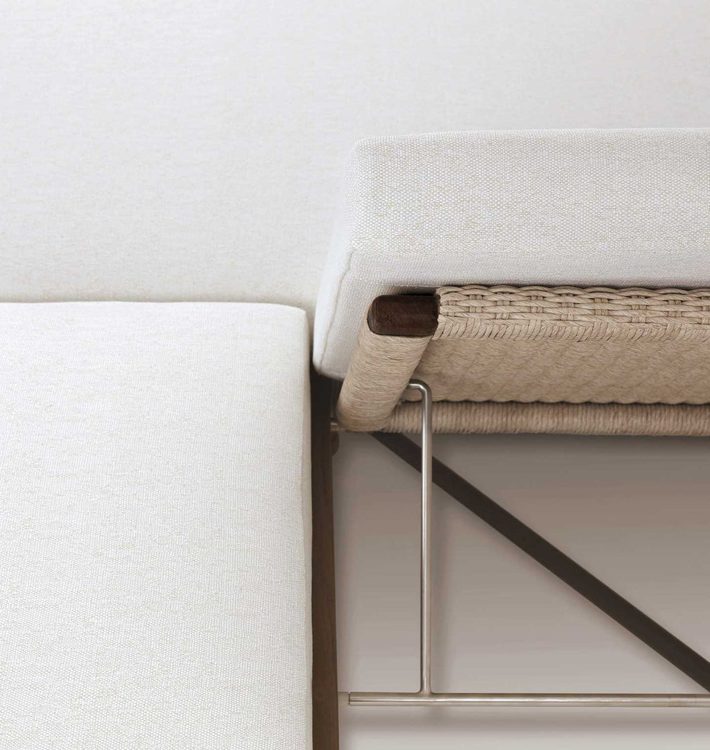 Finnegan Outdoor Double Chaise Alessi Linen