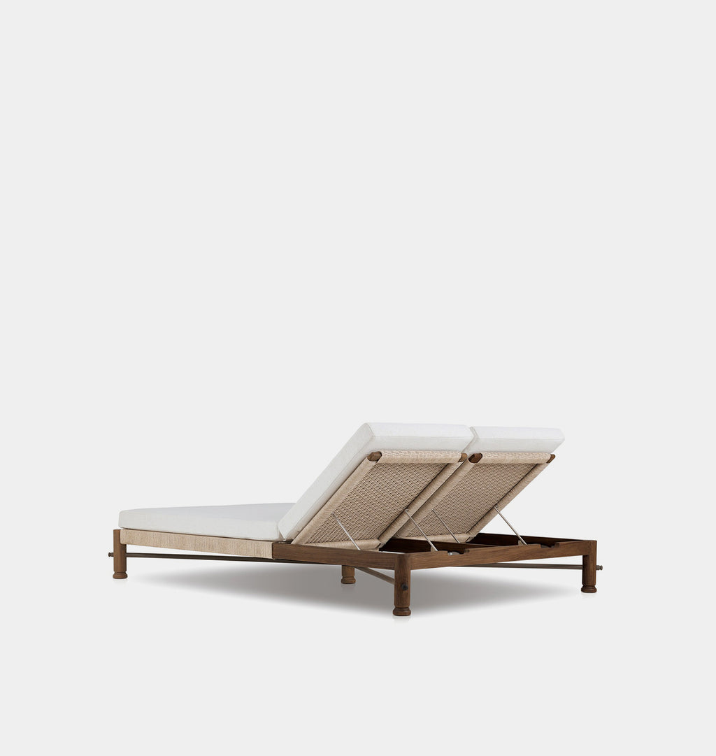 Finnegan Outdoor Double Chaise Alessi Linen