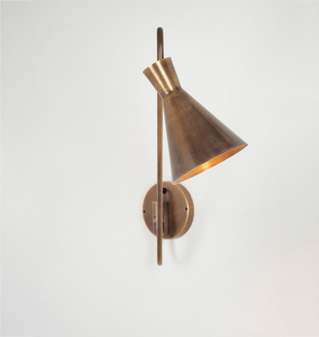 Forli Pivoting Brass Sconce