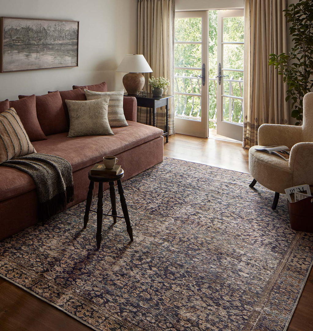 Georgie GER-05 Denim / Spice Area Rug