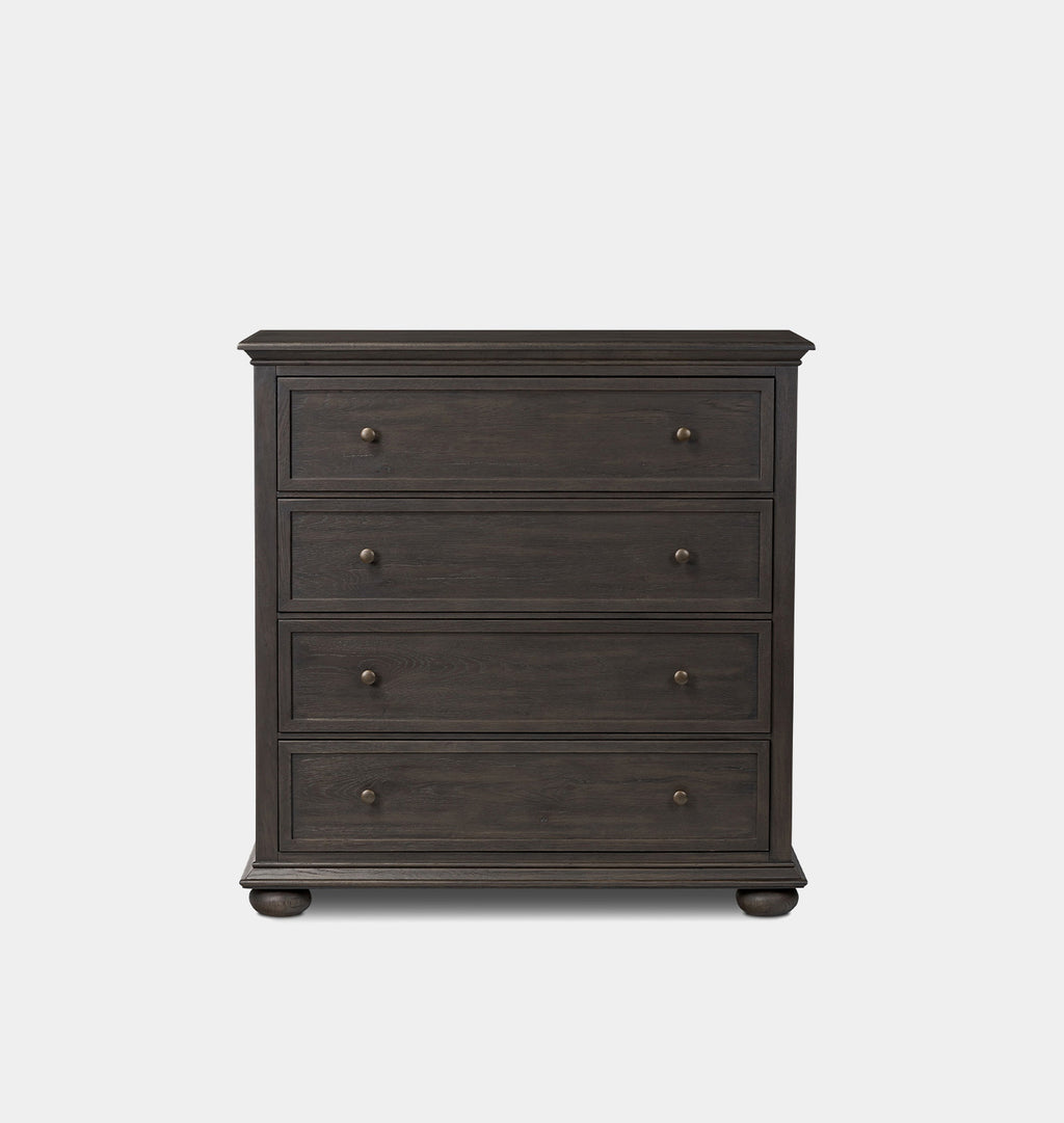 Geoffrey 4 Drawer Dresser Smoked Black