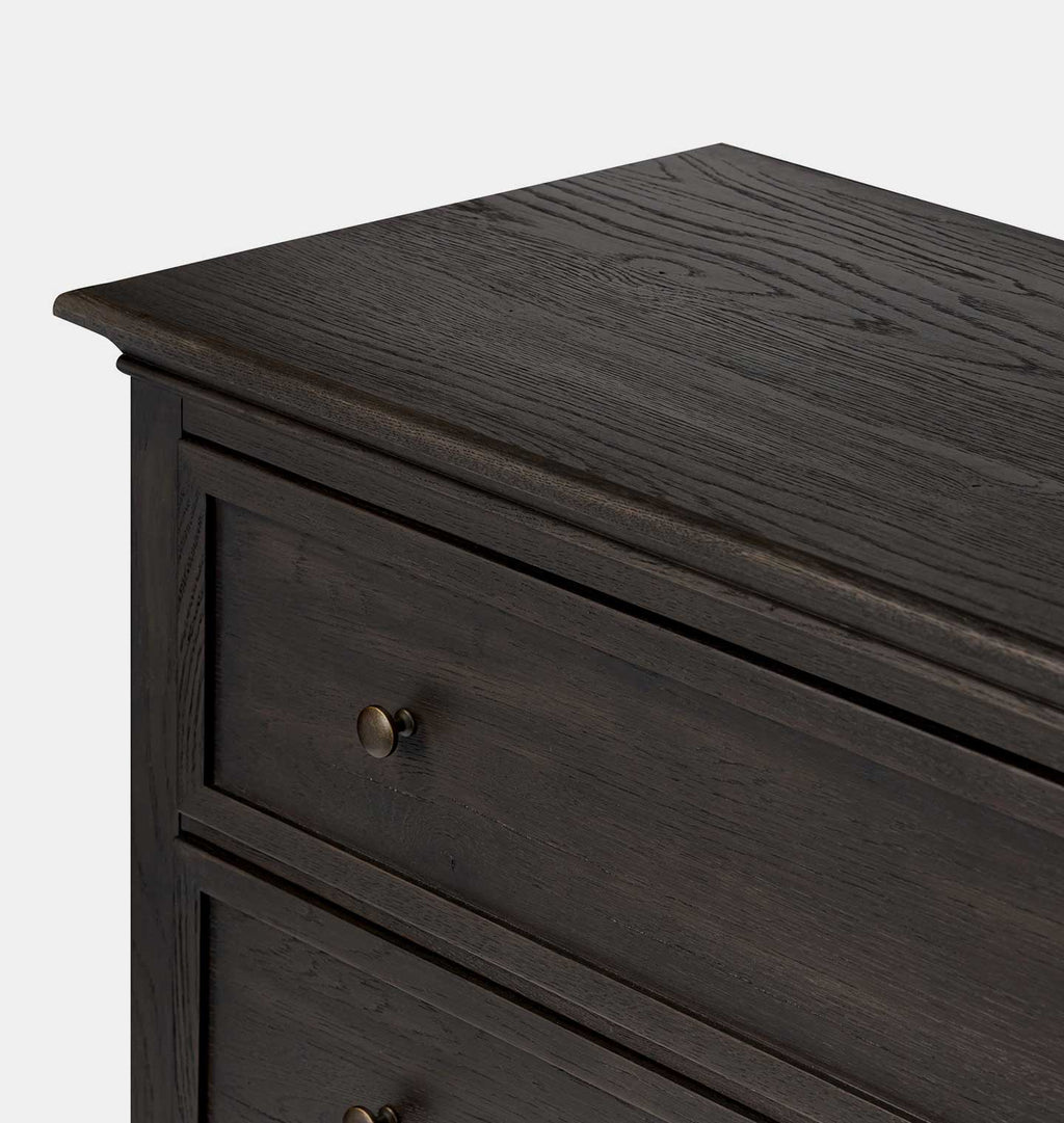 Geoffrey 4 Drawer Dresser Smoked Black