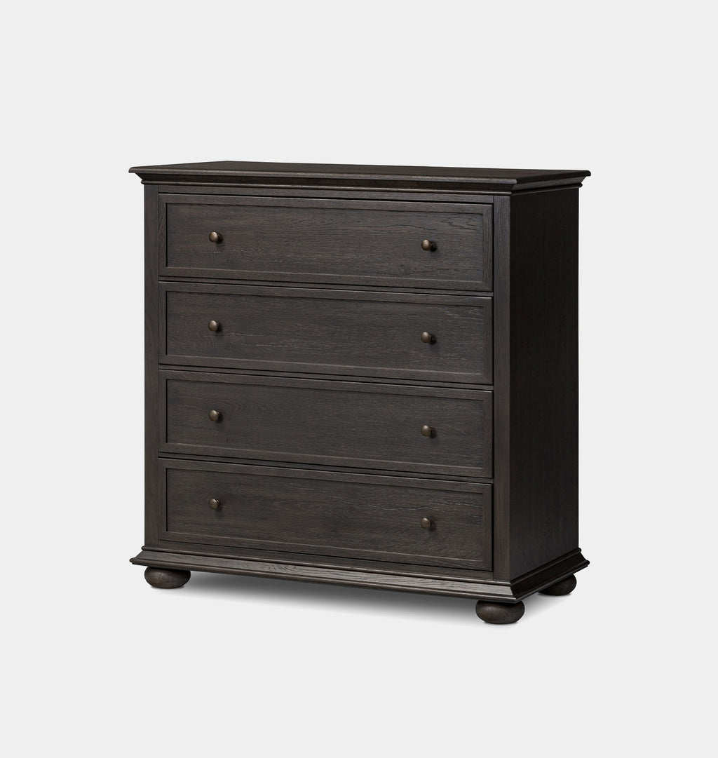 Geoffrey 4 Drawer Dresser Smoked Black