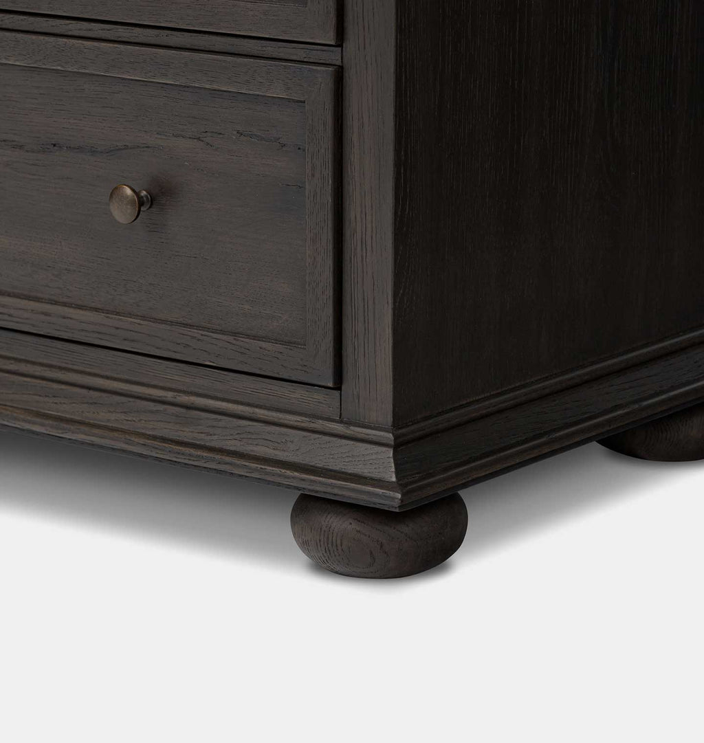 Geoffrey 4 Drawer Dresser Smoked Black