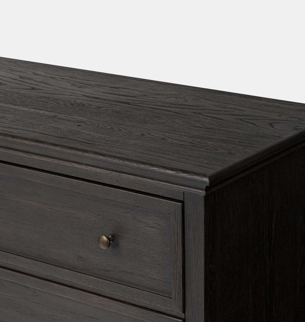 Geoffrey 4 Drawer Dresser Smoked Black