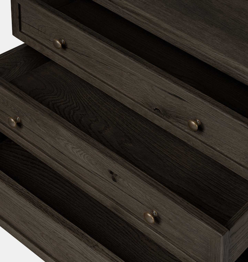 Geoffrey Nightstand Smoked Black