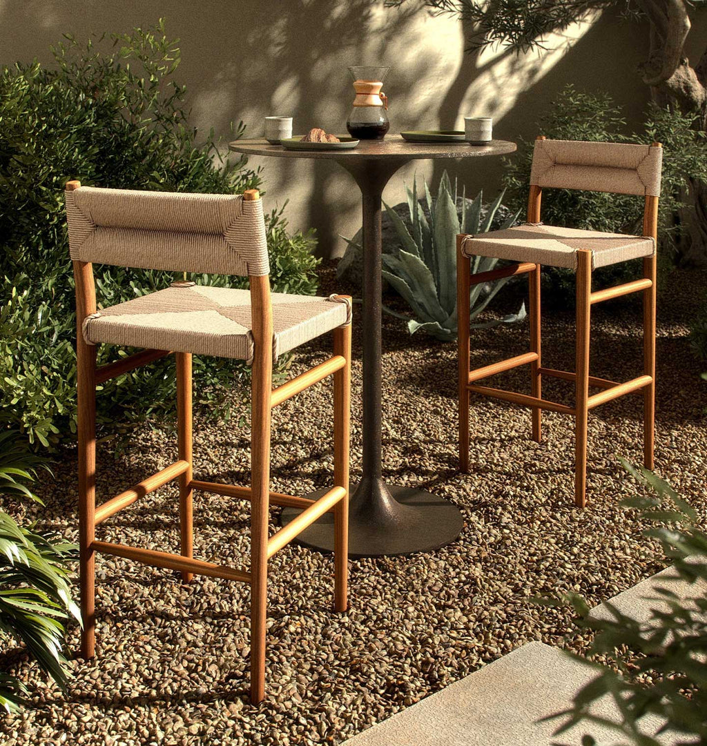 Grove Outdoor Bar Stool Natural Teak
