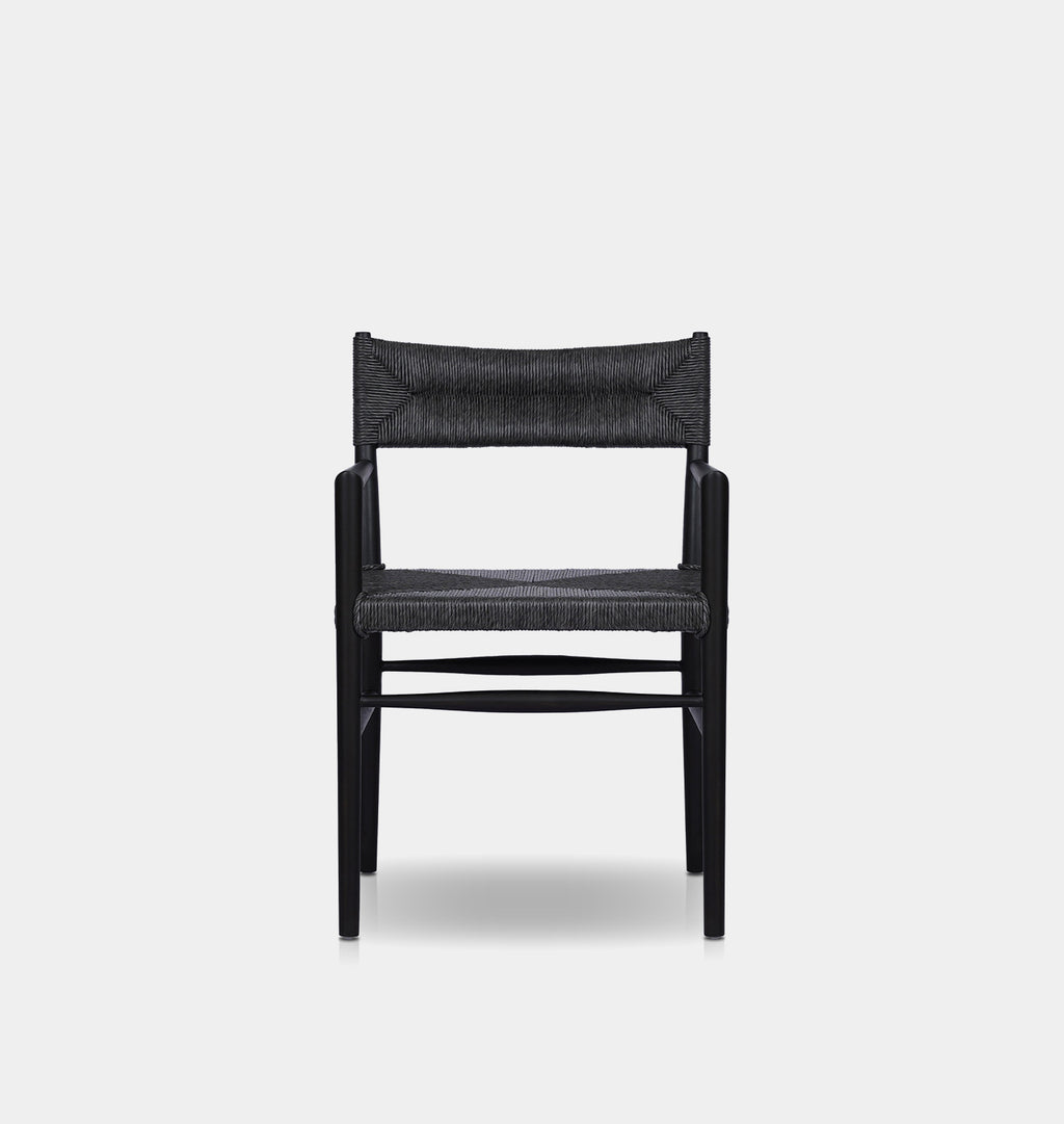 Grove Outdoor Dining Chair Black Teak