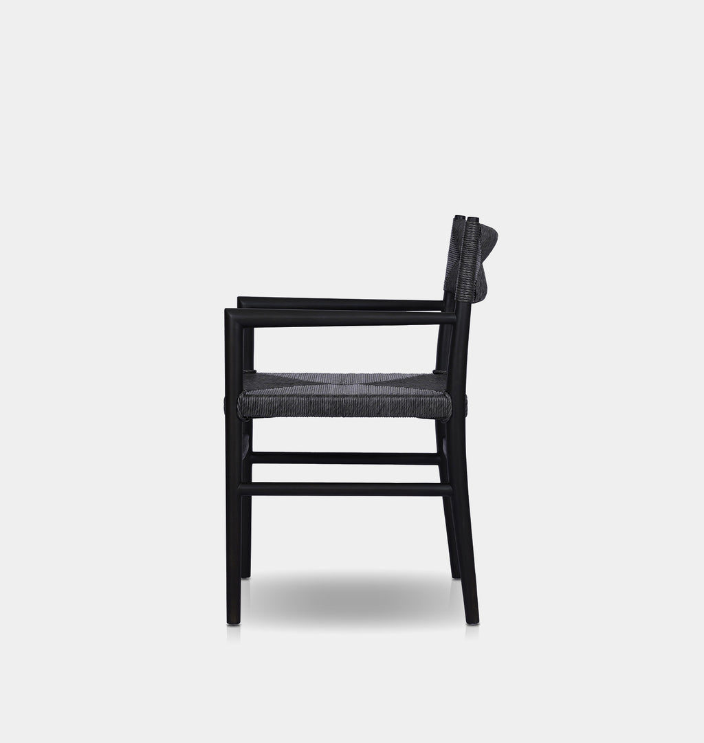 Grove Outdoor Dining Chair Black Teak